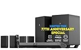 Nakamichi Shockwafe Ultra 9.2.4 Channel Dolby Atmos/DTS:X Soundbar with Dual 10" Subwoofers (Wireless), 4 Rear Surround Effects Speakers, eARC and SSE Max Technology (Flagship)