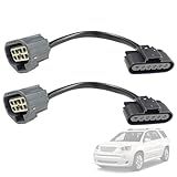 2PCS HID to Halogen Headlight Wiring Adapter Conversion Harness Left & Right Replacement for GMC Acadia 2007-2012 | Replaces 22938889 22938888