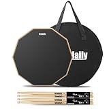 Drum Practice Pad for drumming drum pad and sticks 12 In