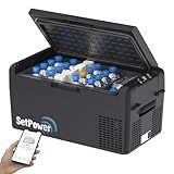 Setpower 12V Refrigerator 21 Quart Portable Freezer 50 Hours Keep Cool,Electric Cooler for Vehicles Car Refrigerator 12V Portable Fridge for Car Camping Truck Van RV SUV Road Trip Travel RF20