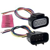 LIZAPUS Male and Female Headlight Connector Plug Harness Pigtail Compatible with Chevy Silverado/GMC Sierra 2014-2016
