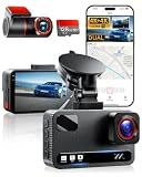 Dash Cam Front and Rear, 4K+4K Car Dash Camera, Free 128GB Card,5.8GHz WiFi