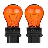 3157NA 4157NA Bulb, 12V P27/7W Parking/Turn Signal/DRL Lights(Amber,2PCS)