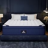 SUAYEA Firm Queen Mattress 14 Inch, Cooling Memory Foam Queen Size Mattress with 7-Layers Support, Hotel Collection Hybrid Mattresses with Pocket Spring for Back Pain Relief, CertiPUR-US Certified