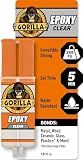 Gorilla 2 Part Epoxy, Incredibly Strong Bonding, 5 Minute Set, 0.85 oz