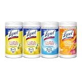 Lysol Disinfecting Wipes, Cleaner, Lemon + Mango + Linen, 80 ct. (4 Pack)
