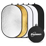 Portable Light Reflector Photography, 24x36in 5-in-1 Photography Reflector