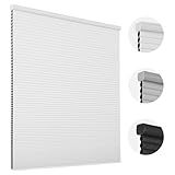 Joydeco Cellular Shades Cordless, 35 Inch Wide Blackout Cellular Blinds for Windows, Waterproof Honeycomb Blinds White Window Coverings for Bedroom, Living Room, Office, Kitchen (35" W x 64" H)