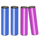 RANMING Hand Shaker Percussion Set 4PCS Stainless Steel Cylinder Shaker Percussion Instrument,Latin Shaker Percussion for Studio, Band, Drummers