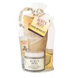 Burt's Bees Hand Repair Set, Almond Milk Hand Cream, Lemon Butter Cuticle Cream, Shea Butter Repair plus Cotton Gloves, Perfect for a Skin Care Routine, Natural Origin Moisturizer Gift Set