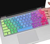 Colorful Keyboard Cover for Dell Latitude 5420 5430 5440 5450 3450 3440 14, Latitude 7440 7430 7420 7410 9420 9430 14, Latitud 7650 7640 16, Dell Latitude 9510 9520 7520 15.6" Laptop -Rainbow