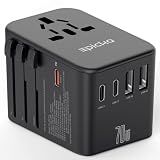 Epicka 70W GaN PD Universal Travel Adapter, 3USB-C/2USB-A