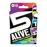 Hasbro Gaming 5 Alive Card Game, Fast-Paced Game for Kids and Families, Easy to Learn, 2 to 6 Players, Fun Summer Activities, Vacation Travel Essentials, Ages 8+
