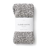 Unboxme Cloud Socks for Men, Fuzzy Ultra-Soft Warm Cozy Sleep Socks, Lounge Slipper Socks, Gift-Ready Heather Charcoal
