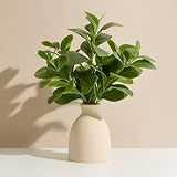 16" Artificial Eucalyptus Stems Potted Plant Indoor Fake Plants