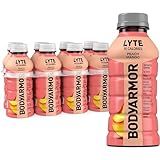 BODYARMOR LYTE, Peach Mango, Electrolyte Drink, 15 Calories, 12 Fl Oz Bottles (8 Pack), Coconut Water Sports Drink, Natural Flavor & B Vitamins
