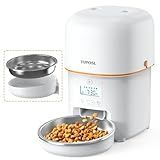 Yuposl Automatic Cat Feeders - 2L Cat Food Dispenser Easy to Use, Timed Automatic Pet Feeder with Over 180-day Battery Life, 1-6 Meals Dry Food Programmable Portion Control Also for Dogs