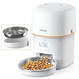 Yuposl Automatic Cat Feeders - 2L Cat Food Dispenser Easy to Use, Timed Automatic Pet Feeder with Over 180-day Battery Life, 1-6 Meals Dry Food Programmable Portion Control Also for Dogs