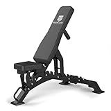 Major Fitness Weight Bench - 1300LBS Weight Capacity and 36 Adjustable Positions Strength Training Bench for Garage and Home Gym Workouts (Black)