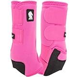 Classic Equine Legacy2 Support Boots, Front (Hot Pink, Medium)