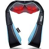 Mo Cuishle Women Men Gifts, Shiatsu Back Shoulder and Neck Massager with Heat, Electric Deep Tissue 4D Kneading Massage, Best Gifts for Mom Dad Wife Husband her Him, Christmas, Birthday (NOT Cordless)