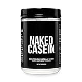NAKED Casein - 1Lb Micellar Casein Protein - Bulk, Zero Carb, NSF Certified, GMO-Free, Gluten Free, Soy Free, Preservative Free - Stimulate Muscle Growth - Enhance Recovery - 15 Servings