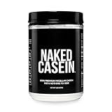 NAKED Casein - 1Lb Micellar Casein Protein - Bulk, Zero Carb, NSF Certified, GMO-Free, Gluten Free, Soy Free, Preservative Free - Stimulate Muscle Growth - Enhance Recovery - 15 Servings