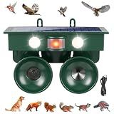 2026 Solar Ultrasonic Bird Repellent Devices Bird Deterrents for Outside IP65 Pigeon Repeller Outdoor Animal Repellent to Keep Woodpecker Pigeon Out of Balconies Patio Garden Farm