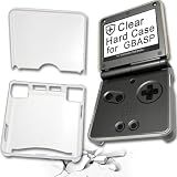 Hard Transparent PC Protective Case for Gameboy Advance SP GBA SP Console, Clear Shockproof Hard Shell Cover for GBA SP Handheld (clear)