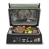 Cuisinart FlavorBoost™ 8-in-1 Outdoor Electric BBQ Grill & Portable Smoker, Air Fryer Grill Combo with Smart Probe, Smoke Drawer, 154 sq. in., Patio & Balcony Grill for Apartments, CEG-1302
