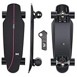 DNASKATE M8 Electric Skateboard with Remote, 15/22Mph Top Speed,9/15/Miles Range,400/800W Hub-Motor, Skateboard for Adults &Teens (M8Pro Max-Dual motor-15Miles)
