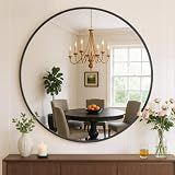 Atilioo Bathroom Mirror for Wall, 24 Inch Round Mirrors