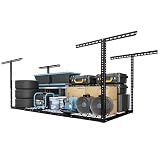 FLEXIMOUNTS 3x6 Overhead Garage Storage Adjustable Ceiling Rack, Black