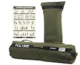 Polyfit Sandbag Pro - Workout Sandbag with Triple Closure Filler Bag and Reinforced Nylon Webbing - Green - 80LB