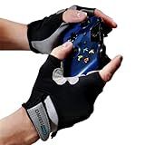 ONISSI Pro Gaming Gloves for Sweaty Hands | Sim Racing Gloves for Men and Women | Anti Sweat, Half Finger, Gamer Grip for Video Games on PS4/PS5/Xbox/Computer/PC/VR/Mobile/Sim Racer