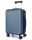 LIGHT FLIGHT Carry On Luggage 22x14x9 Airline Approved, Durable Hard Shell Carry On Suitcases with Wheels, Expandable Hardside Lightweight Travel Luggage with TSA Lock, Royal Blue