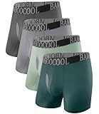 BAMBOO COOL BreezeBoo Men's Ultra Breathable Underwear Mesh Boxer Briefs with Lightwight Wasitband,No Ride Up,Multipack