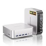 GEEKOM A9 Max AI Mini PC with AMD Ryzen AI 9 HX 370 (80 TOPS) | Radeon 890M, 32GB DDR5 RAM 2TB NVMe SSD, Mini Gaming PC Windows 11 Pro/WiFi 7/BT 5.4/8K Qual Display (HDMI 2.1/USB4/DP1.4)/2.5G Dual LAN