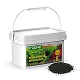 FZONE Aquarium Soil for Planted Tanks- Nutrient-Rich Aquarium Substrate for Fresh Water Live Plants, Dust-Free, Shrimp & Fish Safe，Long-Lasting pH Stable (3mm, 8L/17.64 lb, Black)