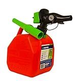 Scepter FR1G152 Fuel Container with Spill Proof Smart Control Spout with Bonus Spout Extender, Red Gas Can, 1 Gallon