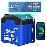 DC HOUSE 12V 100Ah 3.0 Trolling Motor Marine Battery, Bluetooth & Low Temp Cut-Off with SOC Status Indicators, USB-A, DC, USB-C Ports, Built-in 100A BMS, Up to 15000 Cycles
