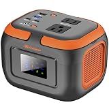 Portable Power Station 120W, 110V Power Bank with DC AC Outlet