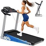 Cardirun Foldable Treadmills for Home with 10% Incline, 400 LBS Capacity