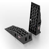 TOWKING 16000lb Heavy Duty Car Ramps, Non-slip 7"H for Underbody Oil Change