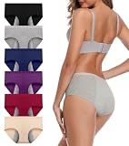 JojoQueen Period Panties for Women Ladies Cotton Underwear Soft Stretch Briefs Plus Size Menstrual Panty