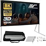 Elite Screens 120-INCH Projector Screen|Outdoor Indoor Movie Screens|16:9 Freestanding Portable Foldable ProjectionStand|Home Theater, OMS120H2