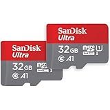 SanDisk 32GB (Pack of 2) Ultra microSDHC UHS-I Memory Card (2x32GB) with Adapter - SDSQUA4-032G-GN6MT [New Version]