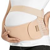 ACCUBIO Maternity Belly Band for Pregnant Women, Maternity Belt, Pregnancy Belly Support Band for Abdomen,Breathable and Adjustable Belly Brace, Relieve Waist and Back Pain(XL)