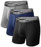BAMBOO COOL Ultra Soft Mens Underwear Boxer Briefs 3-Pack