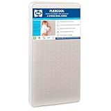 Sealy Baby Flex Cool 2 Stage Breathable Crib Mattress with Toddler Bed Fit, Waterproof & Airy Cotton Cover, 204 Premium Coils, GREENGUARD Gold Certified, Safety & Quality Tested, Made in USA, 52x28"